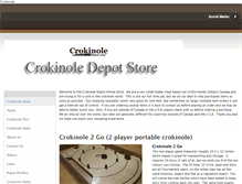 Tablet Screenshot of crokinoledepot.com